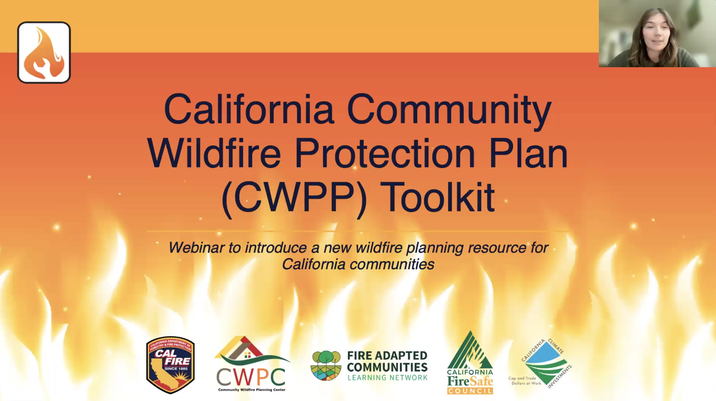 California Community Wildfire Protection Plan Toolkit Introductory Webinar